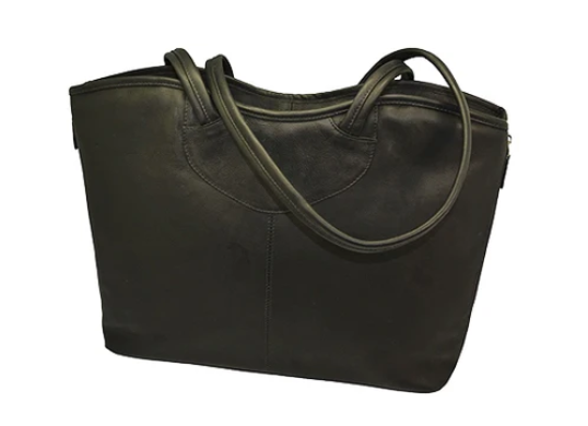 Vaquetta Leather Expandable Computer/Tablet Tote