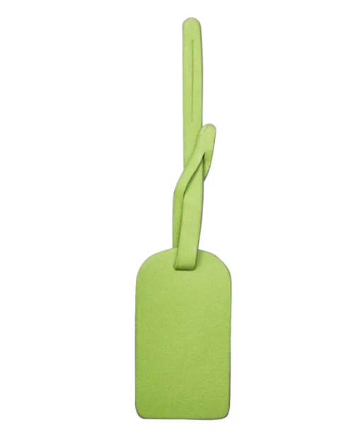 Leather Hangtag Bag Charm with Free Monogram Pear