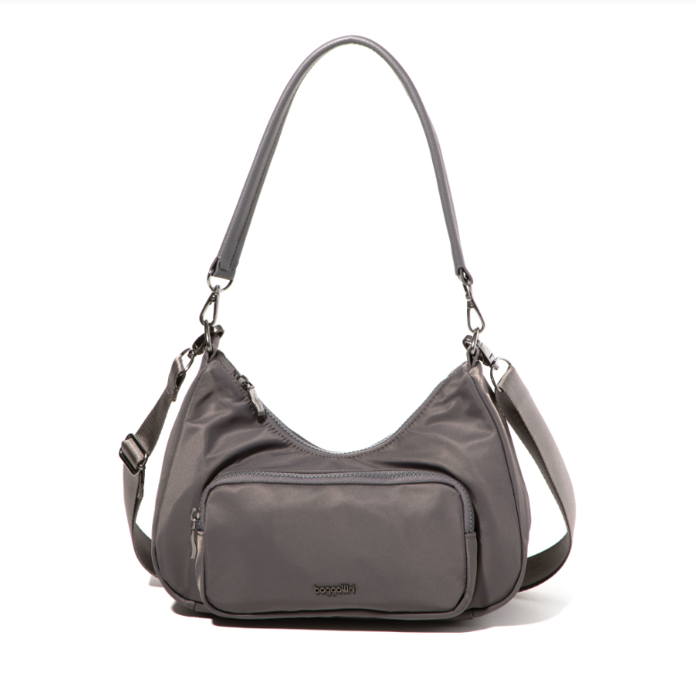 Baggallini Savannah RFID Crossbody Smoke Twill