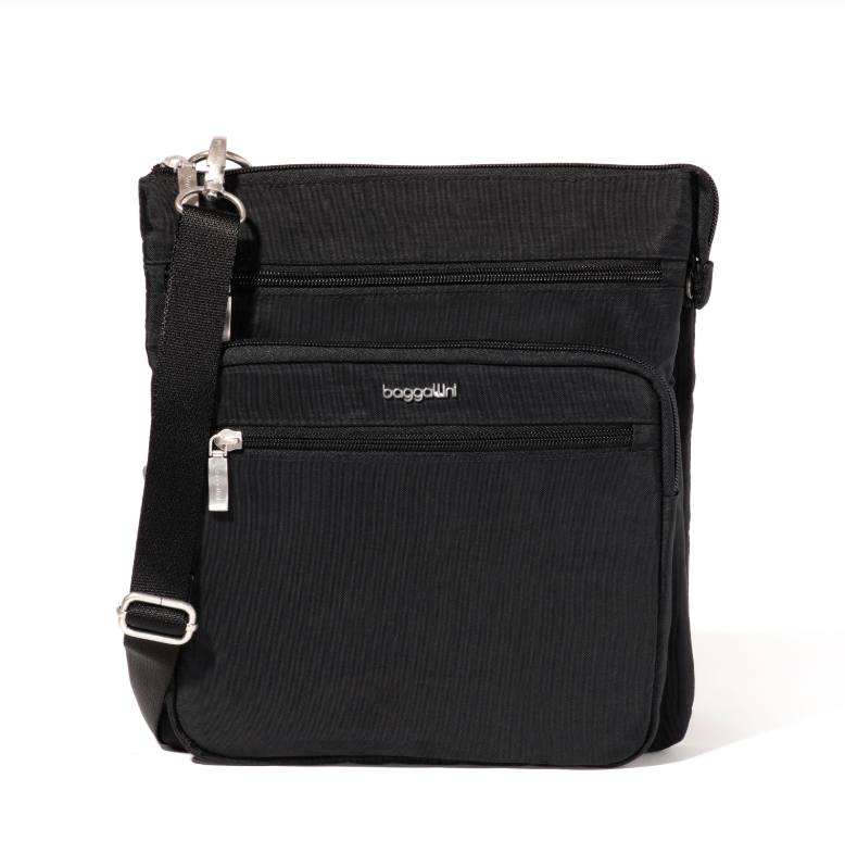 Baggallini Out And About RFID Crossbody Black