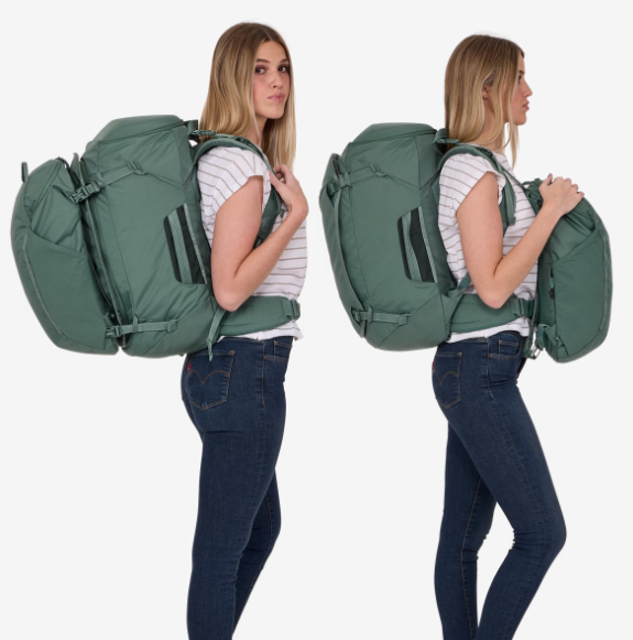 Thule Landmark 60L Women's Travel Backpack w/ Laptop Storage Hazy Green