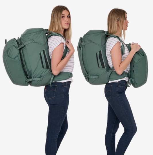 Thule Landmark 60L Women's Travel Backpack w/ Laptop Storage Hazy Green
