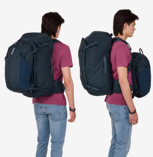 Thule Landmark 70L Unisex Travel Backpack w/ Laptop Storage Darkest Blue