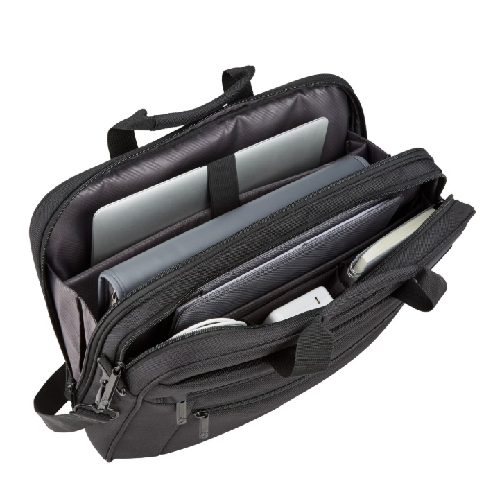 Samsonite Classic Business 2.0 17" 2 Compartment Zippered Briefcase w/ trolley sleeve passthrough