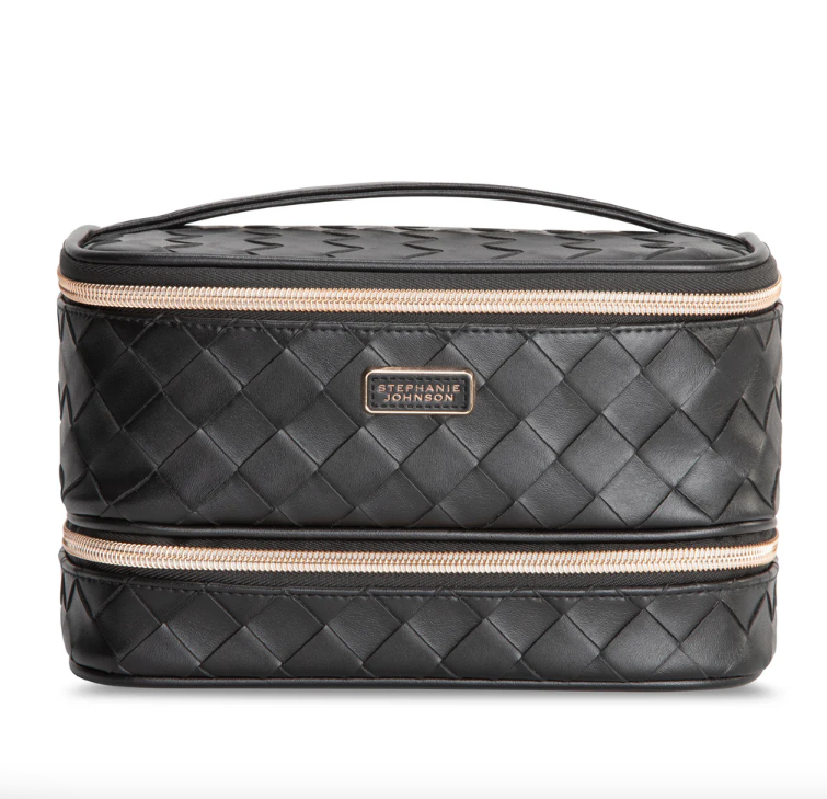 Stephanie Johnson Jenny Train Case/Toiletry Bag Belize Raven