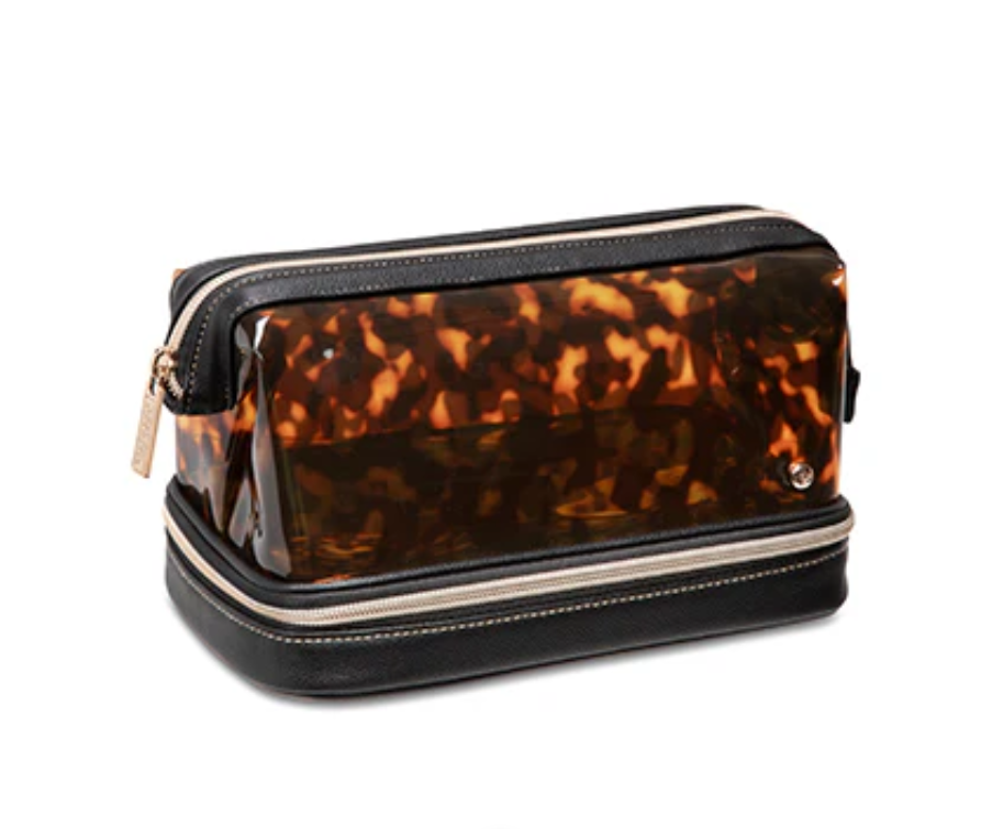 Stephanie Johnson Hannah Travel Toiletry/Cosmetic Organizer Miami Tortoise