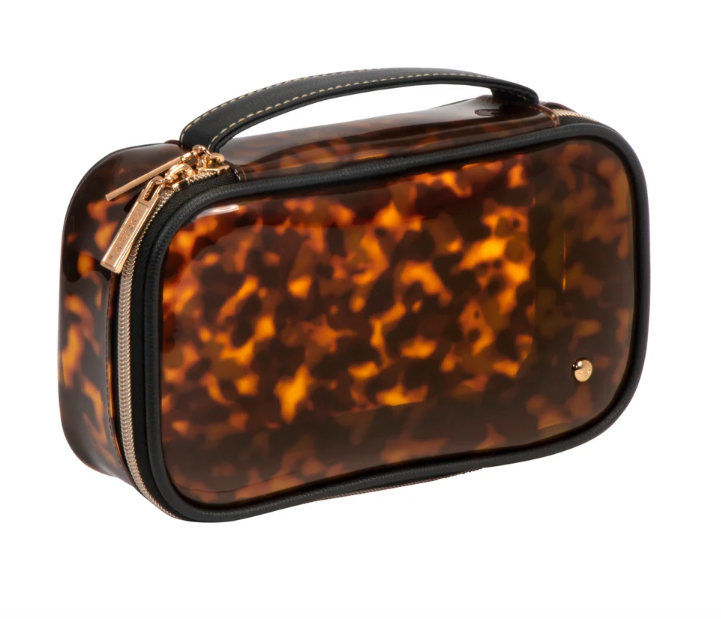 Stephanie Johnson Claire Medium Cosmetic/Toiletry Case Miami Tortoise