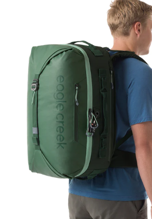 Eagle Creek Tour Travel Laptop BackPack 40L with trolley sleeve passthrough Jungle Green