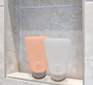 Smooth Trip 2 oz Silicone Travel Bottles - 2 pack