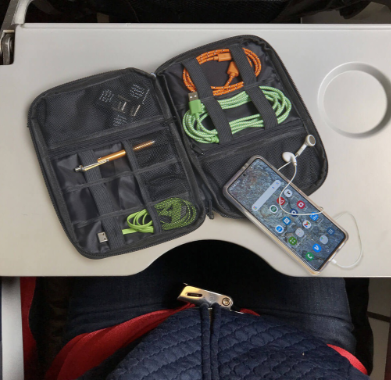 Smooth Trip Electronics Organizer Black