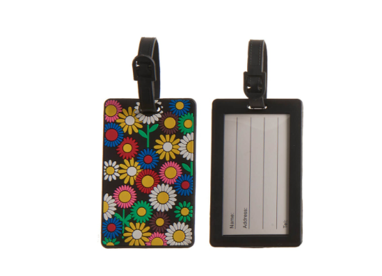 Smooth Trip Luggage Tag - Rubberized