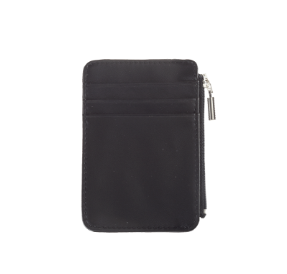Smooth Trip RFID Blocking Wallet with zipper Black