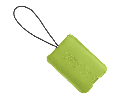 Smooth Trip Slide ID Luggage Tags Green