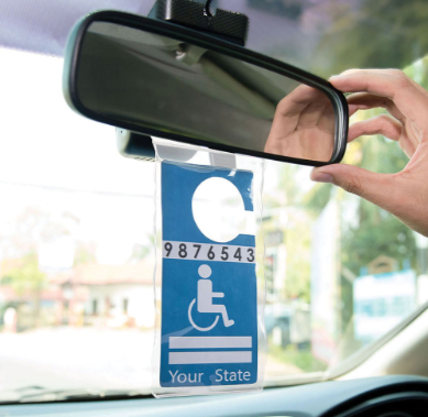 High Road Handicapped Parking Placard Holder for Vehicle