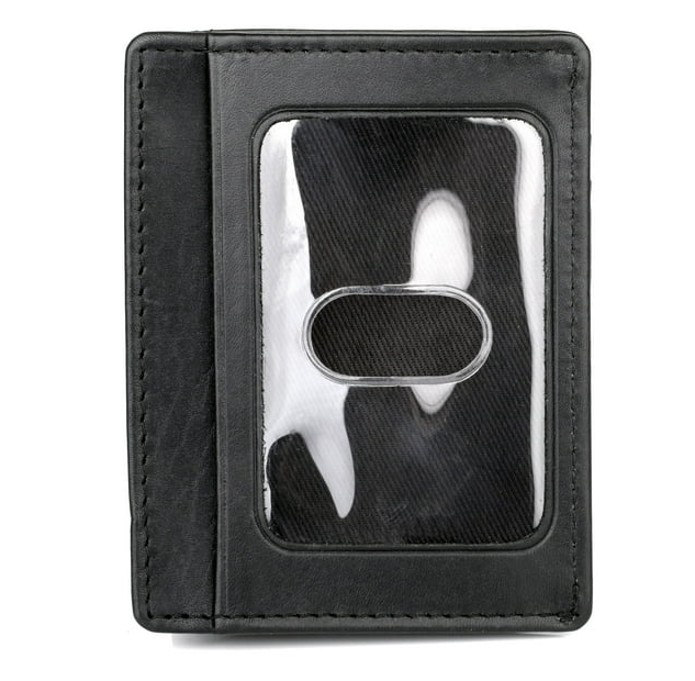 Dopp® Leather Regatta RFID Front Pocket Get-Away Wallet Black