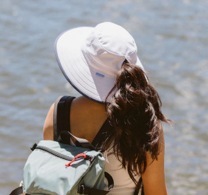 Wallaroo Packable Hat- Sanitas UPF 50+ Sanitas-White Navy