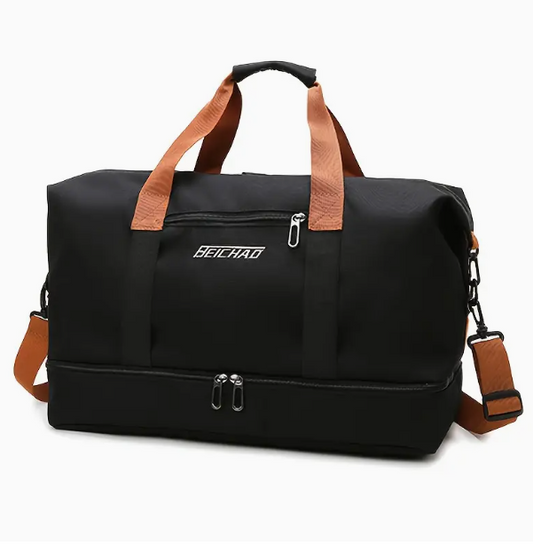 BEICHAO Large Capacity Gym Duffel Bag Black