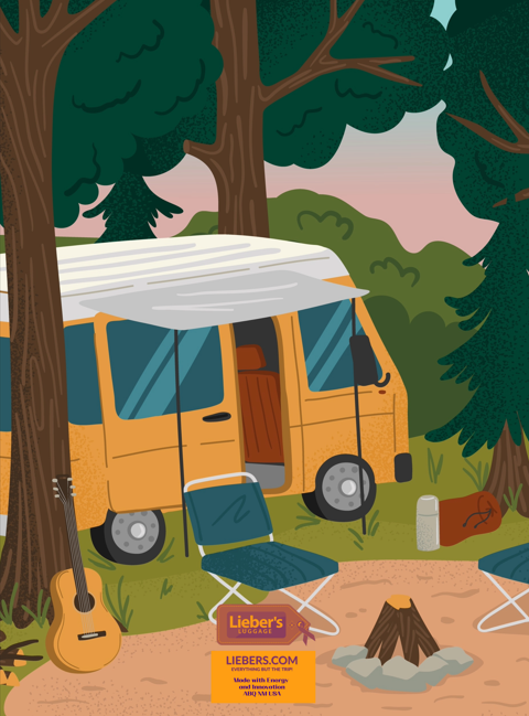 Lieber's Luggage® Lab Greeting Cards- Vacation Collection