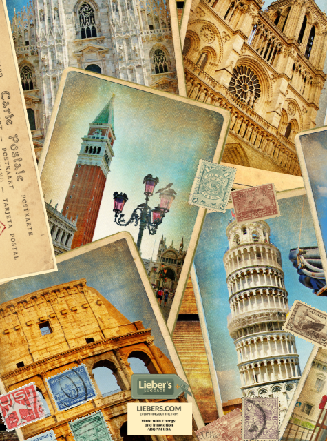 Lieber's Luggage® Lab Greeting Cards- Vacation Collection