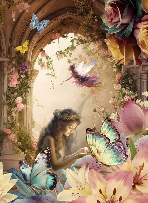 Lieber's Luggage® Lab Greeting Cards- Fantasy Collection Faeries