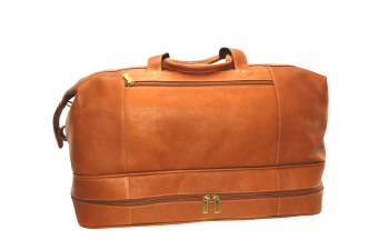 Vaquetta Leather Duffel Bag Tan