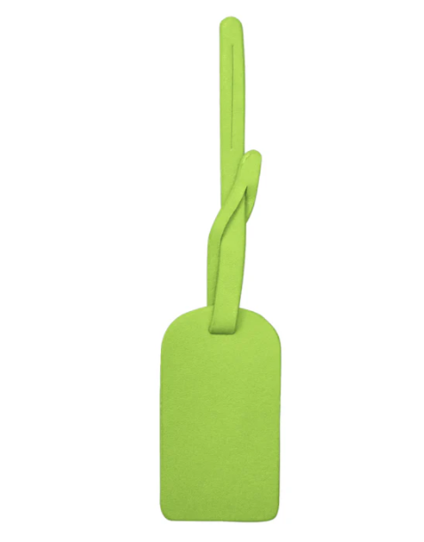 Leather Hangtag Bag Charm with Free Monogram Leaf