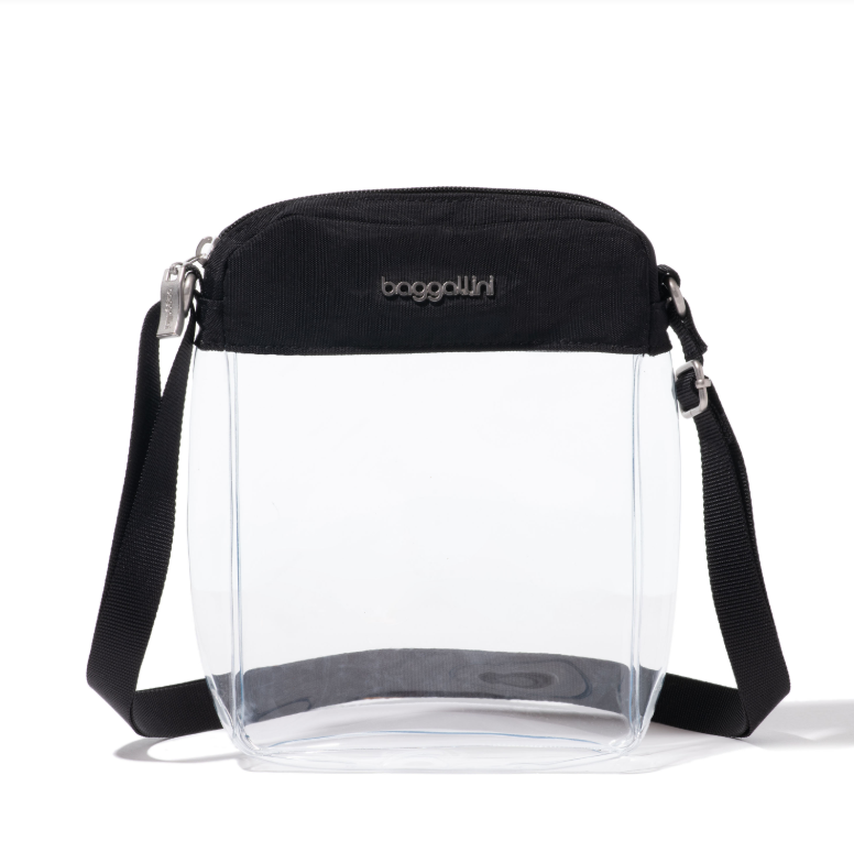 Baggallini Clear Stadium Explorer Black