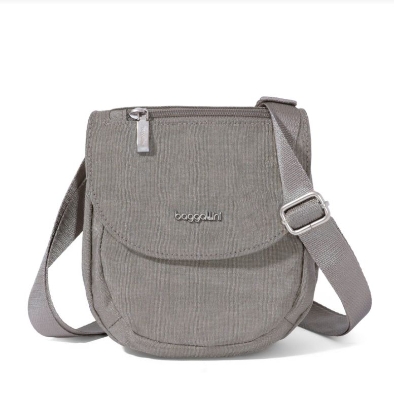 Baggallini RFID Dash Crossbody Sterling Shimmer