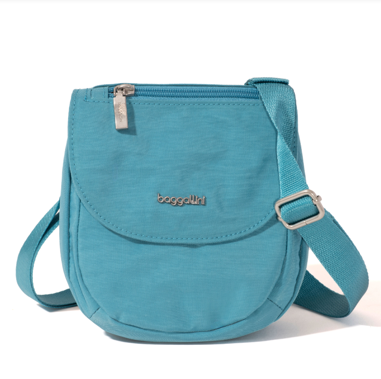 Baggallini RFID Dash Crossbody Seaside Blue