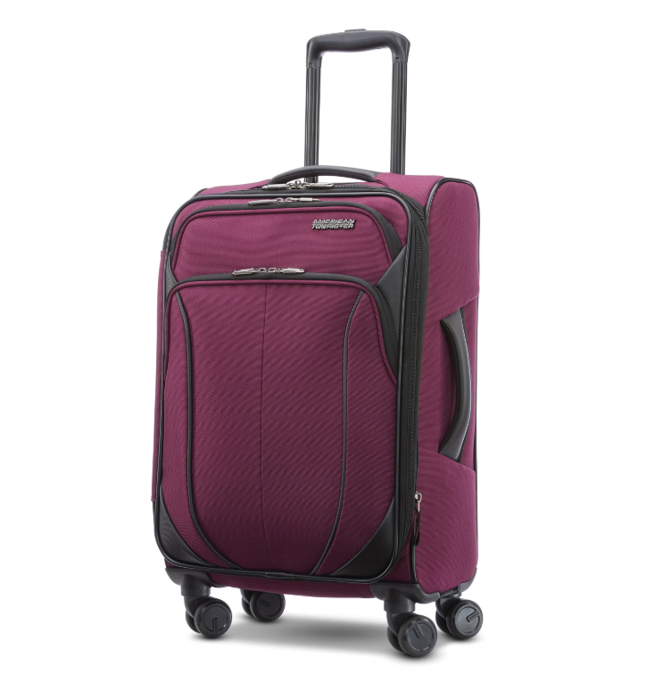 American Tourister 4 Kix 2.0 Softsided Carry-On Spinner Purple Orchid