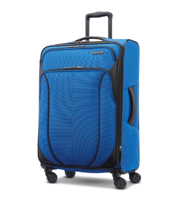 American Tourister 4 Kix 2.0 Softsided 27" Medium Spinner Classic Blue