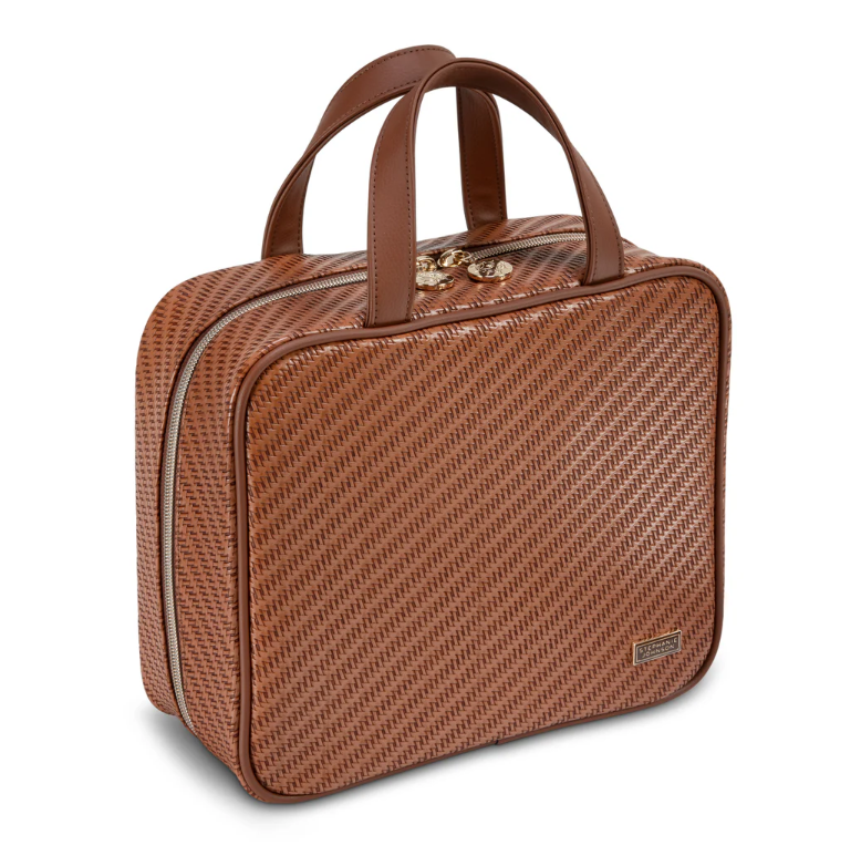 Stephanie Johnson Martha Large Cosmetic/Toiletry Case Rosewood Cognac
