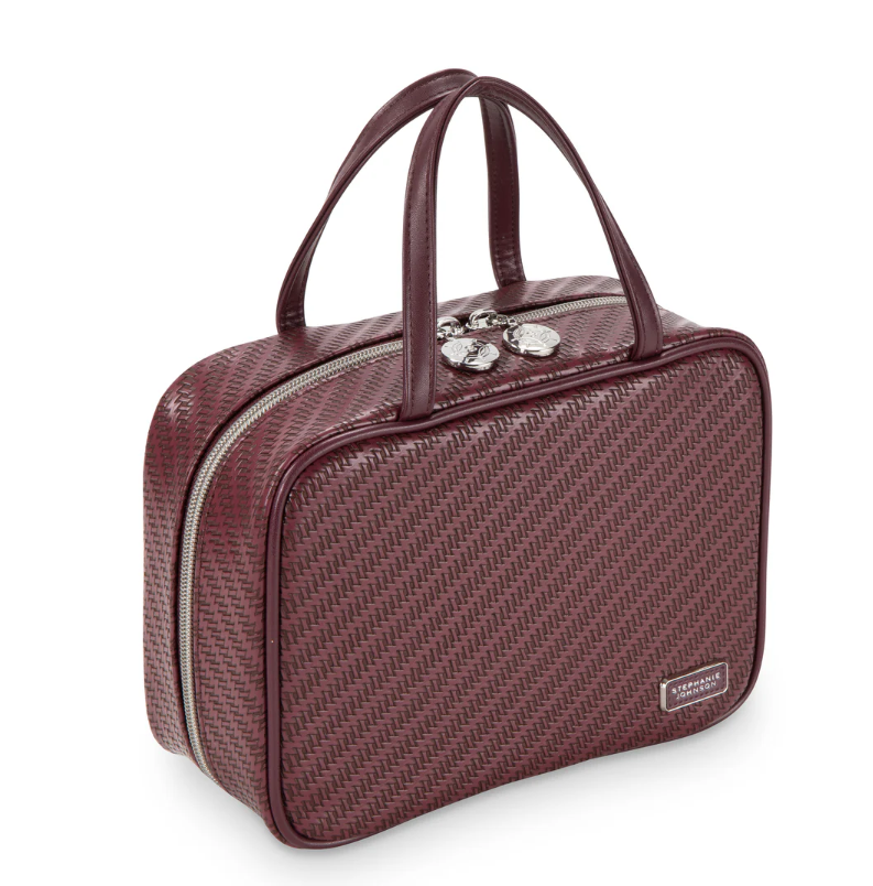 Stephanie Johnson ML Traveler Cosmetic/Toiletry Bag Rosewood Ruby Royale