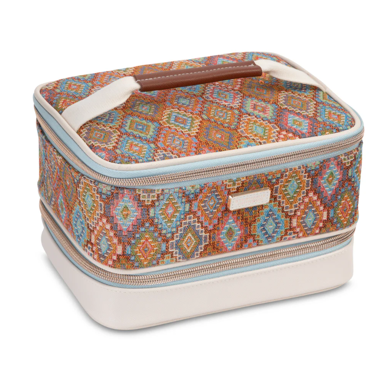 Stephanie Johnson Jenny Train Case/Toiletry Bag Bodrum Kilim