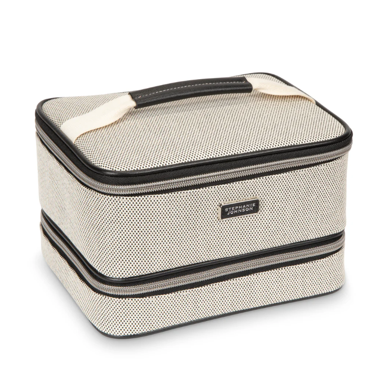 Stephanie Johnson Jenny Train Case/Toiletry Bag Tropea Onyx
