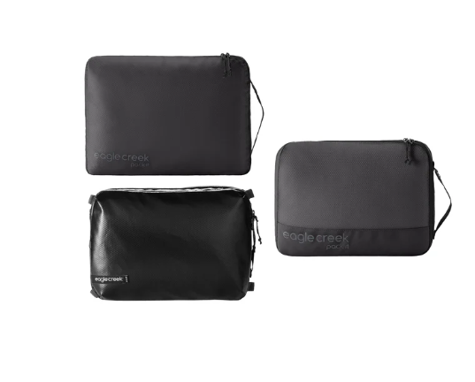 Eagle Creek Pack-It Cube Mixed Set- Size M/M/M Black
