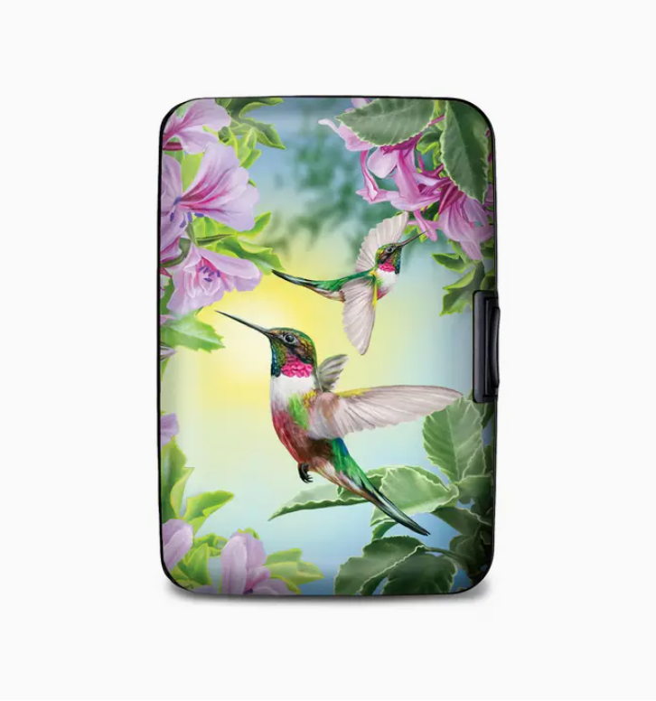 Monarque RFID Armored Wallet Hummingbird Purple