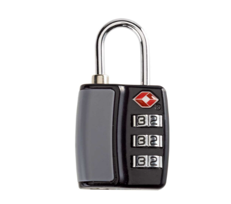 TSA Accepted Combination Luggage Locks Black