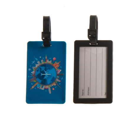 Smooth Trip Luggage Tag - Rubberized