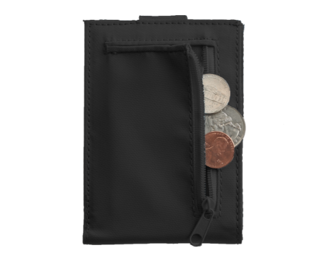 Smooth Trip RFID-Blocking Bifold Wallet with zipper Black