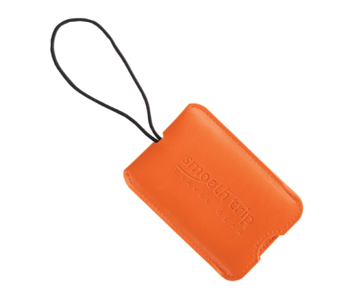 Smooth Trip Slide ID Luggage Tags Orange