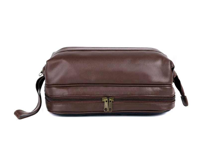 Dopp® Leather Jumbo Framed Toiletry Kit Brown