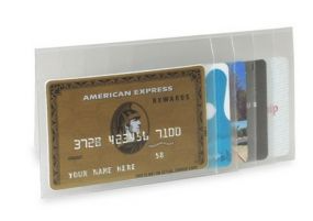 Buxton Clear Vinyl Wallet Insert Checkbook Clutch (5 3 4" x 2 7 8")