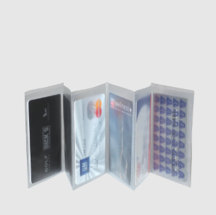 Buxton Clear Vinyl Wallet Insert Accordian (3 7 8" x 2 5 8")
