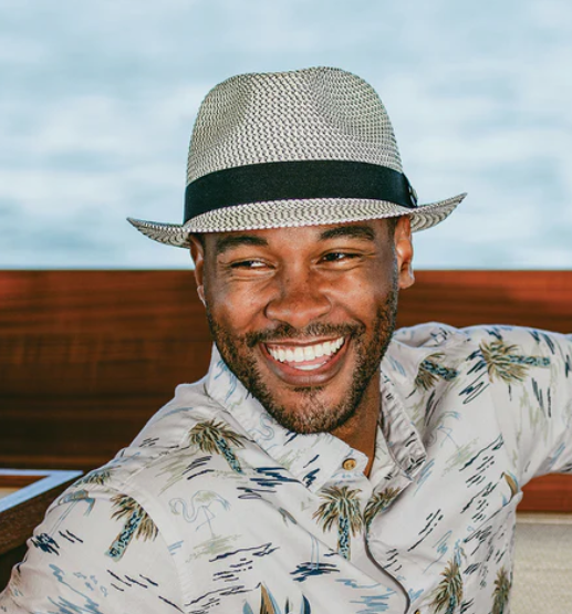 Wallaroo Packable Hat- Charlie Trilby Charlie Trilby-Ivory Black