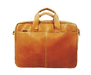 Dorado Leather Slim Single Top Zippered Briefcase (SKU 765-530) Tan