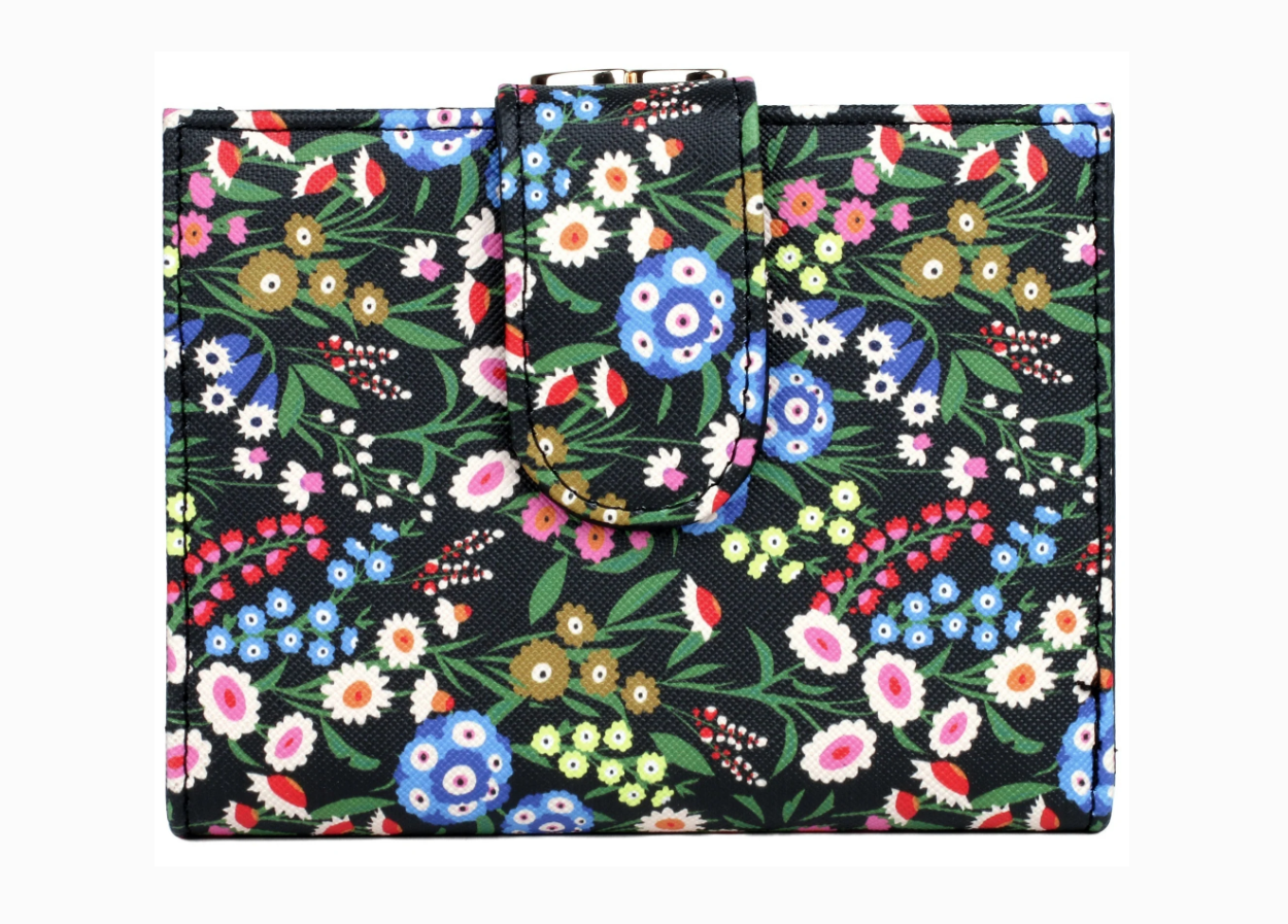 Buxton RFID Mini Trudy Lexington Organizer Wallet-Vegan