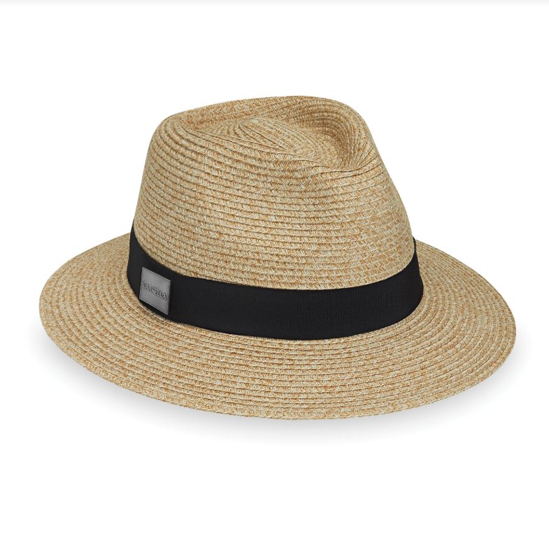 Wallaroo Packable Hat- Carkella Fairway Fedora UPF 50+ Beige