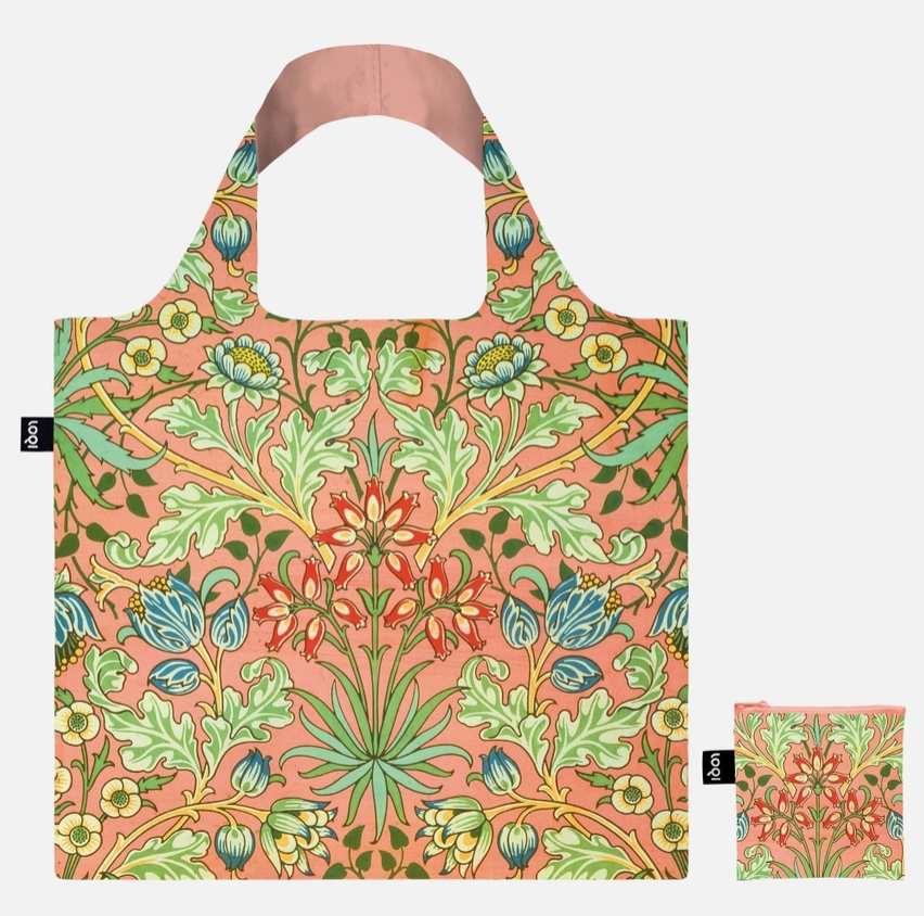 LOQI Packable Shopping Tote William Morris Hyacinth