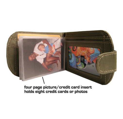 Big Skinny Card/Photo Insert for Bifold Wallet (wallet NOT included)